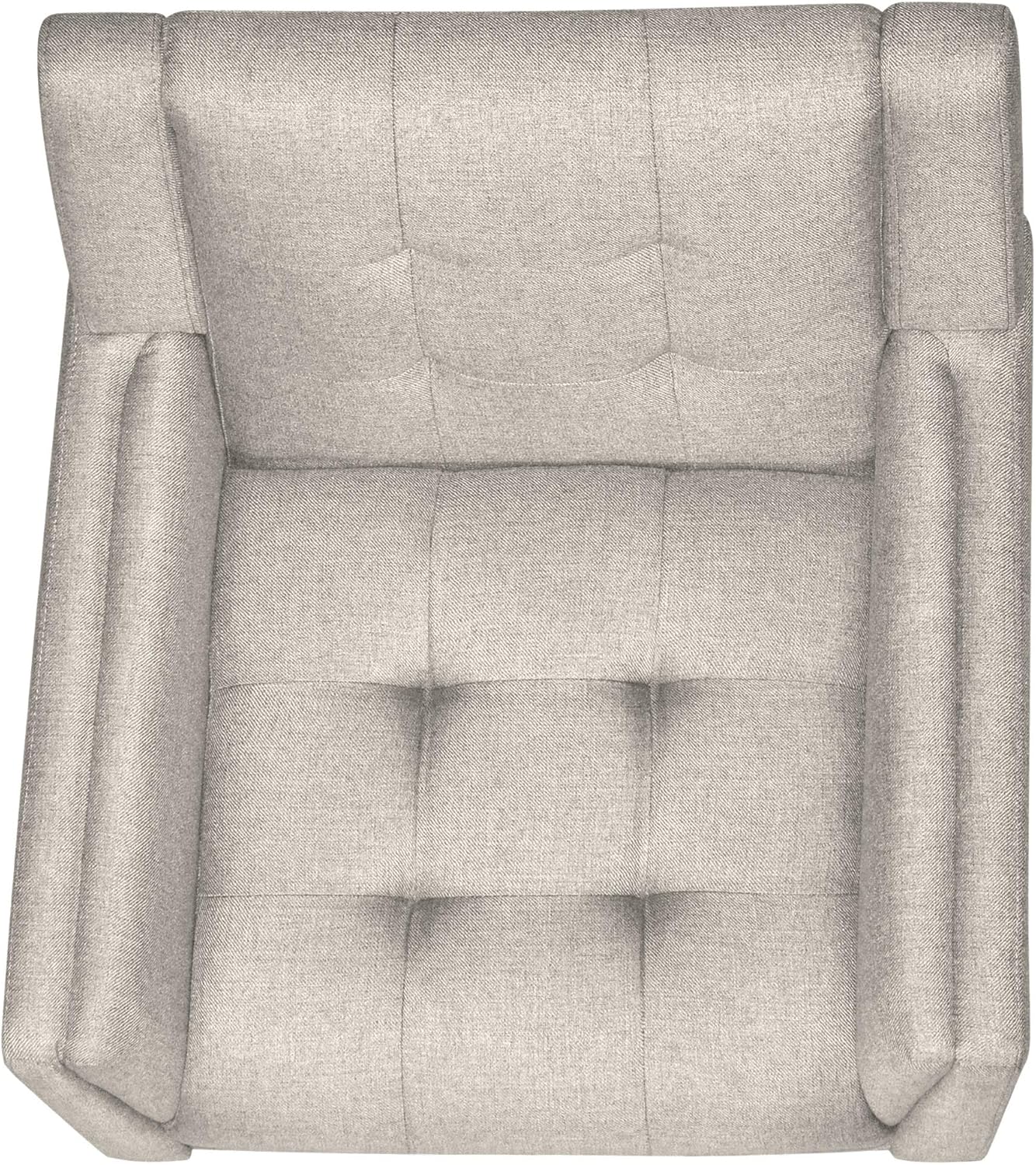 Christopher Knight Home Evelyn Mid Century Modern Fabric Arm Chair, Beige & Walnut (305538): Furniture & Decor