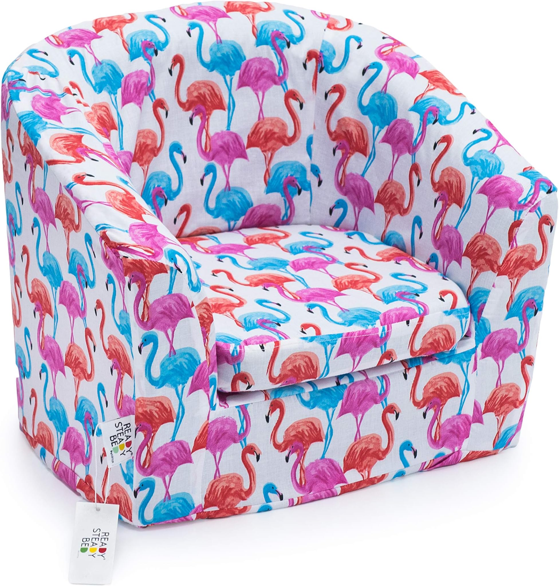 Ready Steady Bed® Flamingo Design Round Toddler Armchair