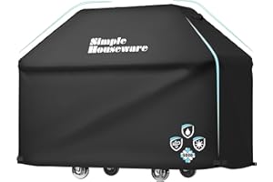 Simple Houseware 72 in. Heavy-Duty BBQ Gas Grill Cover, 600D Polyester Waterproof, Weather-Resistant