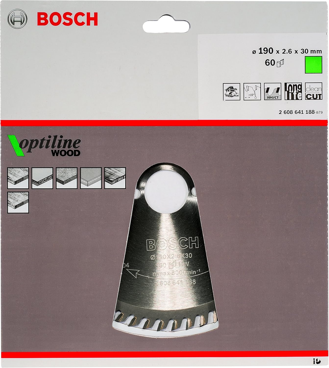 Bosch 1x PRO Wood Circular Saw Blade for Corded Hand-Held Circular Saws (for Softwood Hardwood, diameter mm - Image 3