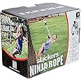 Slackers 8 ft Multi-Color Climbing Rope - Best Outdoor Ninja Warrior Training Equipment for Kids - A Great Addition to Your Backyard Ninjaline Obstacle Course
