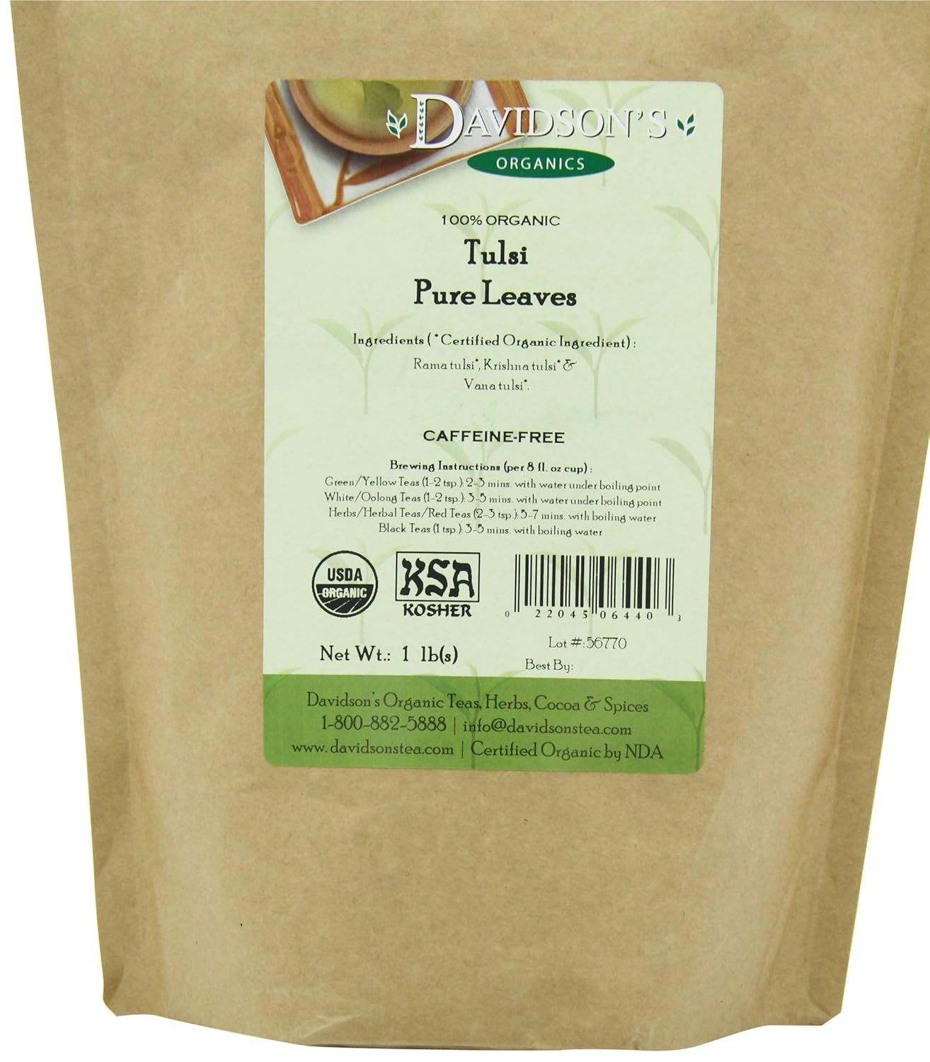 Davidson's Tea Bulk, Tulsi Pure Leaves