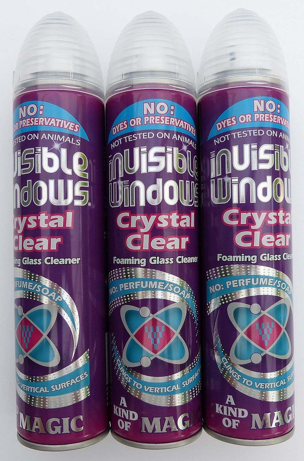 Invisible Windows Crystal Clear Foaming Glass Cleaner Trio Total