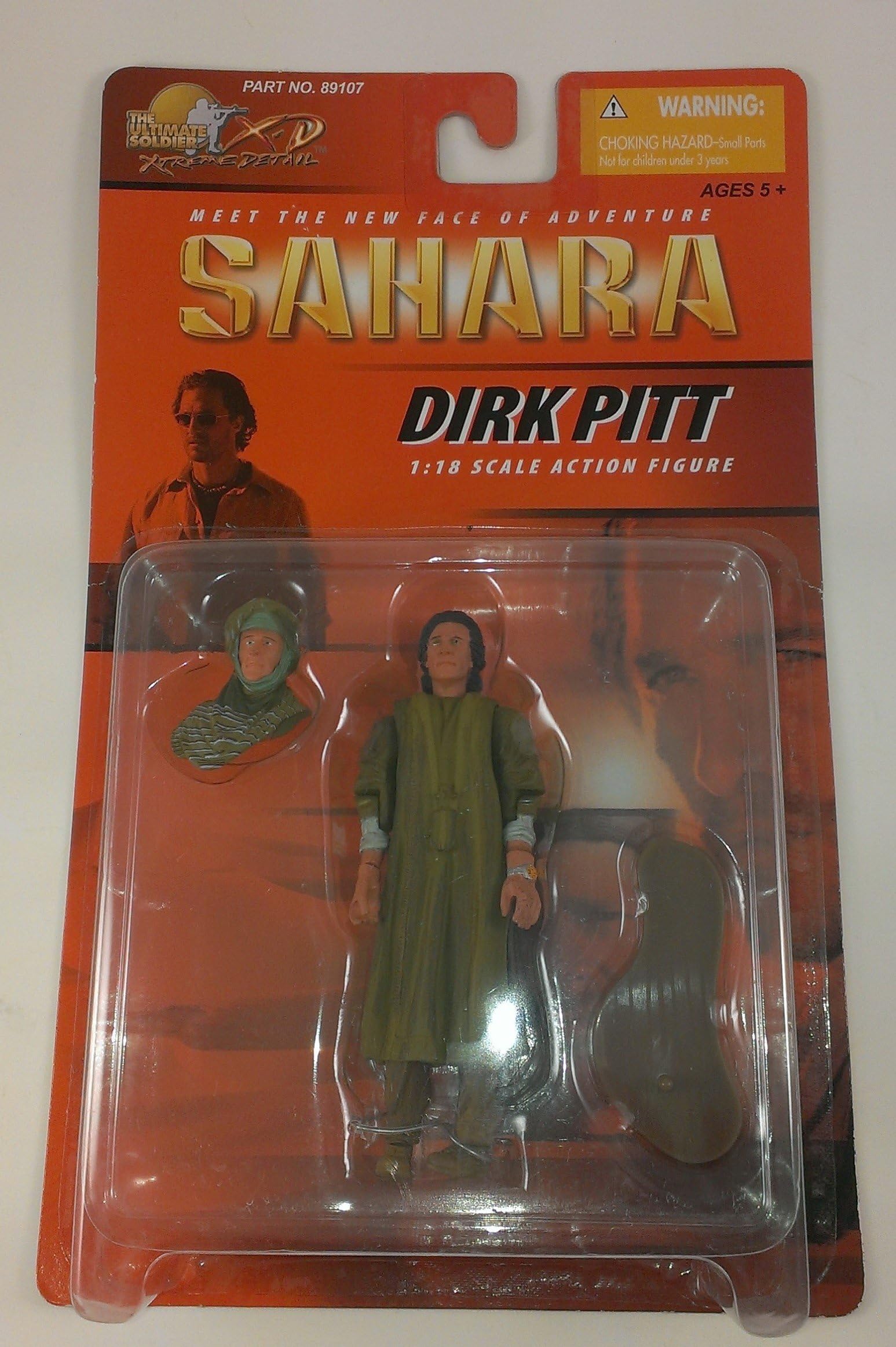 1:18 scale Matthew McConaughey As Dirk Pitt Action Figure - Clive Cussler's Sahara Movie The Ultimate Soldier XD Extreme Detail Series