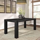 Plank+Beam Camden 72 Inch Dining Table, Rectangular, Rustic Char | Low-VOC Finish, Rustic Finish, Solid Wood