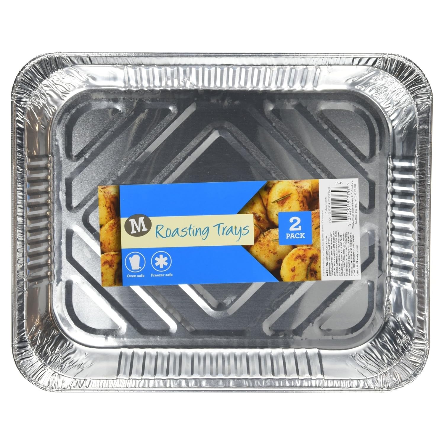 Morrisons Small Roasting Trays, 2 Trays Amazon.co.uk Prime Pantry