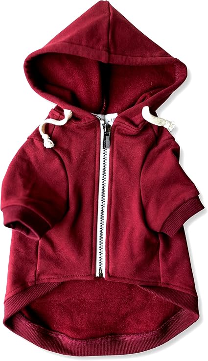 maroon zipper hoodie