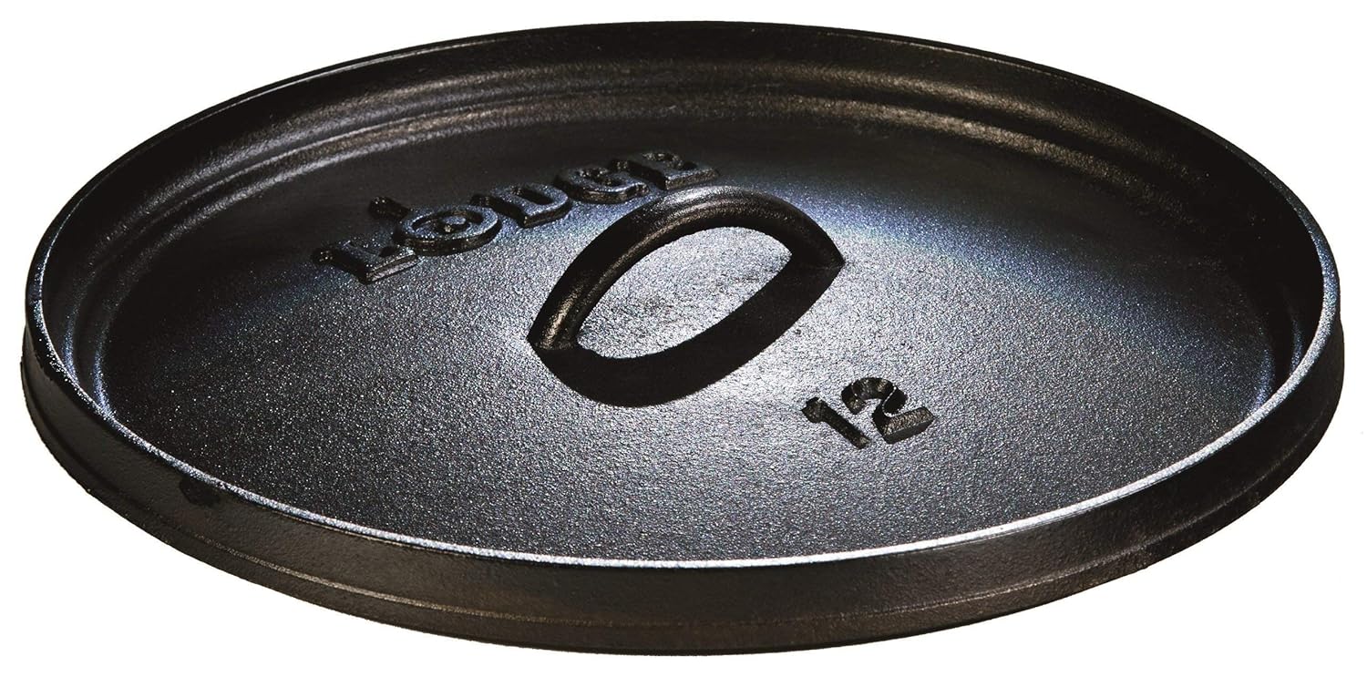Lodge 8 Quart Camp Dutch Oven 12 Inch Pre Seasoned Cast Iron Pot and