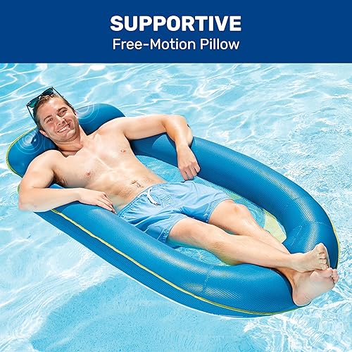 Aqua Comfort Pool Float Lounge – Inflatable Pool Floats for Adults