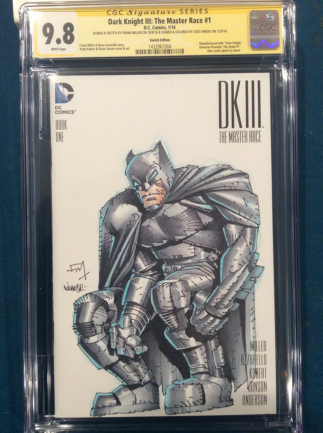 Dark Knight Iii The Master Race 1 Original Sketch Art By