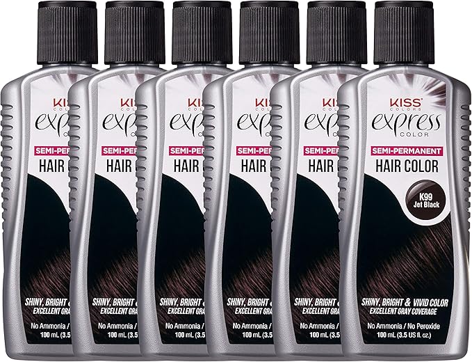 Kiss Express Color K99 SemiPermanent Jet Black 3.5oz (6 Pack) Amazon