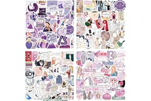 CADEYA 200Pcs Pop Country Folk Singer Stickers, Popular Singer Ablums Lyric Stickers for Laptops & Water Bottles, Waterproof Vinyl Music Decals for Girls Women Party Favors Fans Party Decorations Supplies