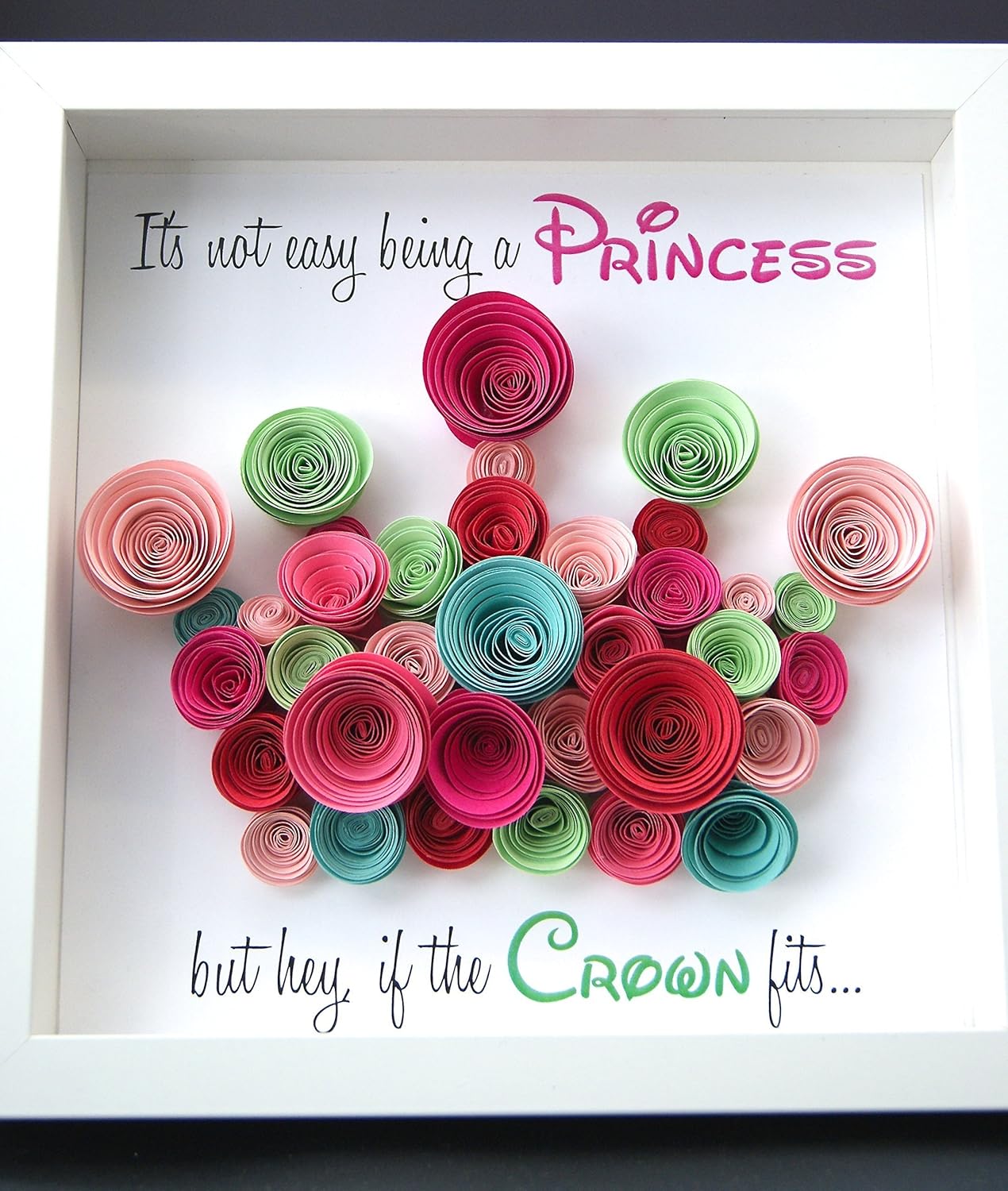 Amazoncom Personalized Origami Princess Shadowbox Frame