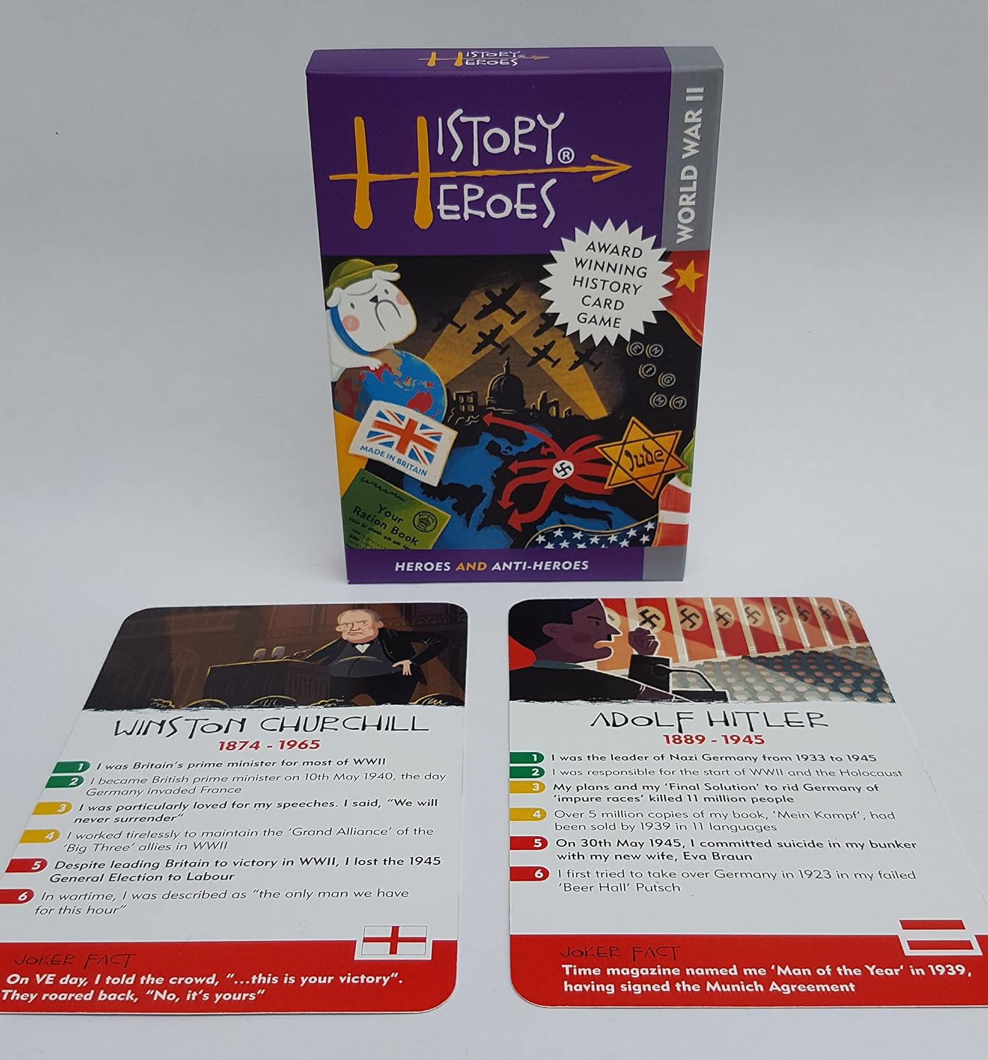 History Heroes: World War II, History Quiz Card Game for Kids Adults, Game Night, Family Friendly - Image 4