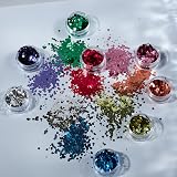 Moon Glitter Chunky Cosmetic Glitter - Silver Face Body Nails Hair Lips 3g view 4