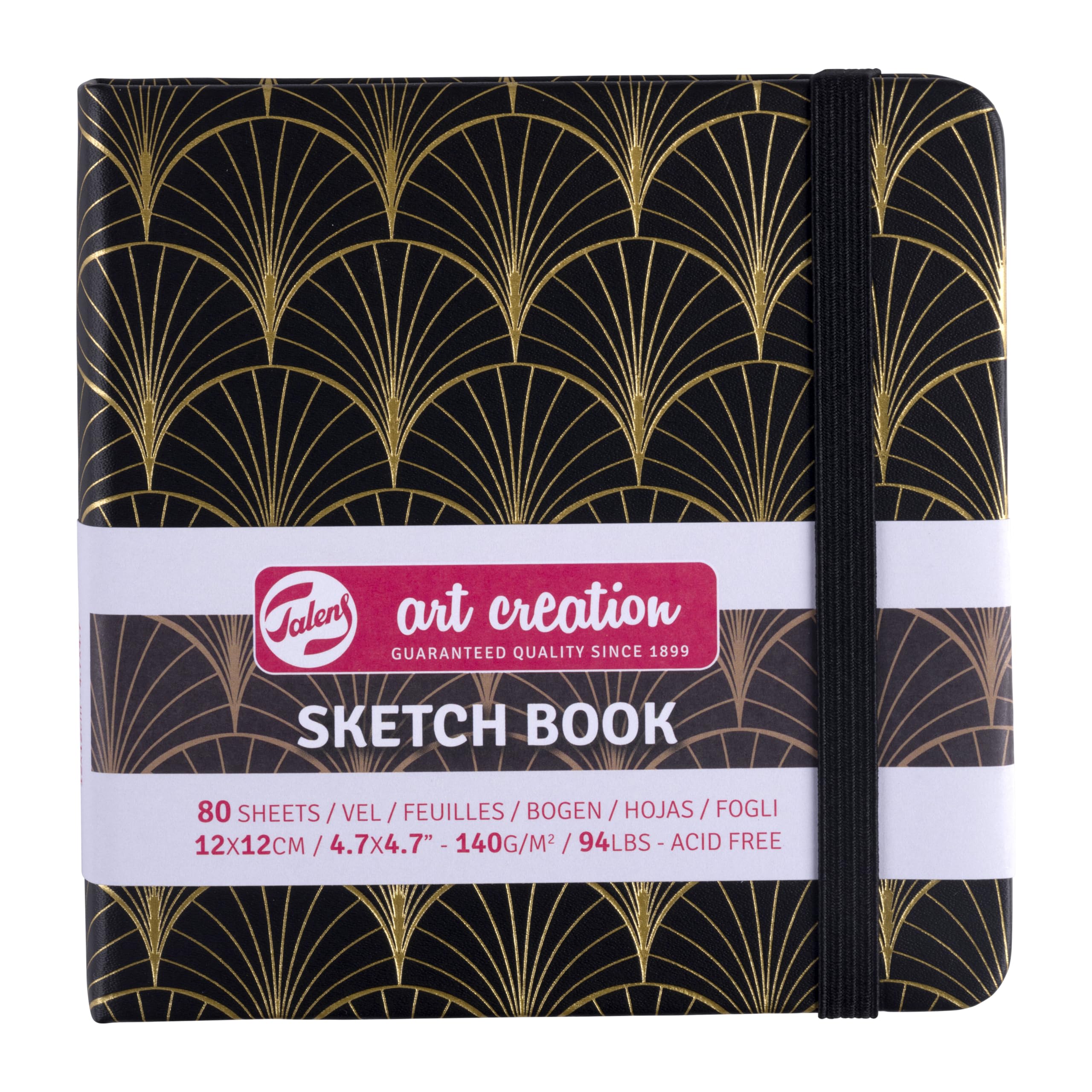 Talens Art Creation Sketchbook Art Deco | 12 x 12 cm, 140 g, 80 Sheets (9314154M)