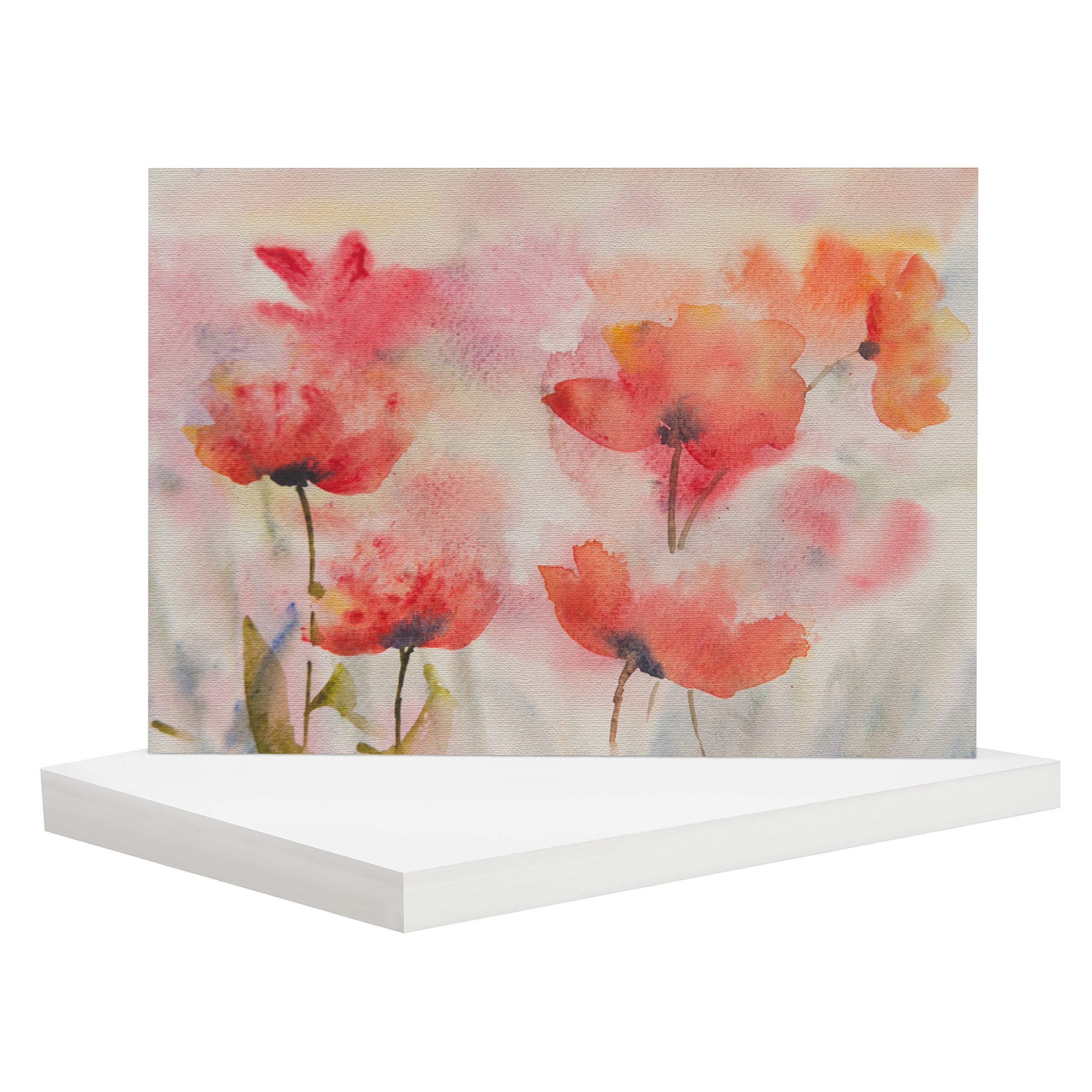 Belle Vous White A4 Watercolour Paper (125 Sheets) 200 GSM Cold Press Water Colour Painting Sheets - Suitable for Beginners to Expert Painters