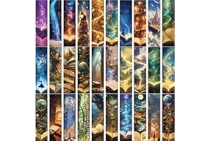 30 Sheets/Set Fantasy Reading Bookmarks Aesthetic Book Markers Page Marker Creative Bookmarks Reading Supplies