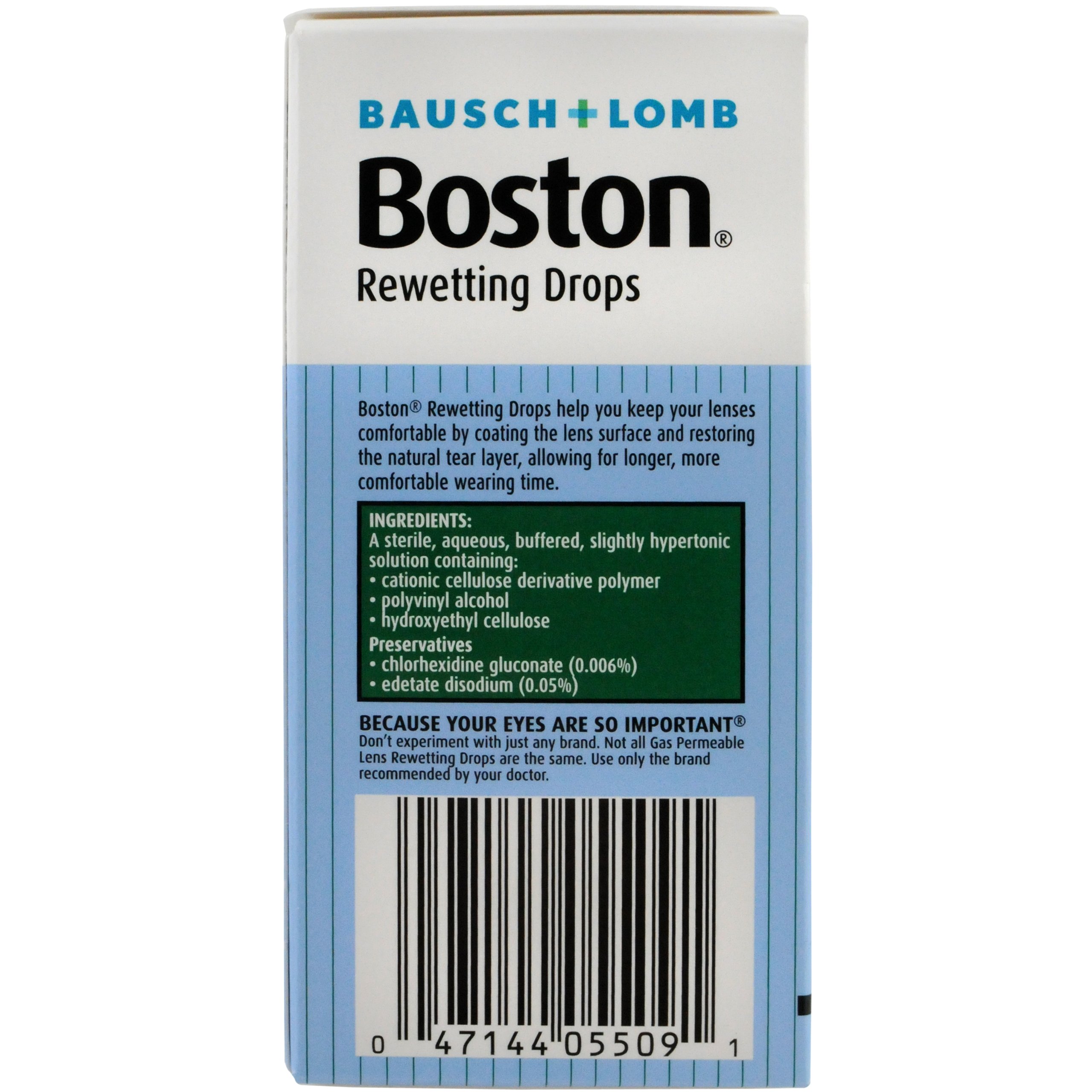 Bausch+Lomb Rewetting Drops for Rigid Gas Permeable Contact Lenses, 1/3