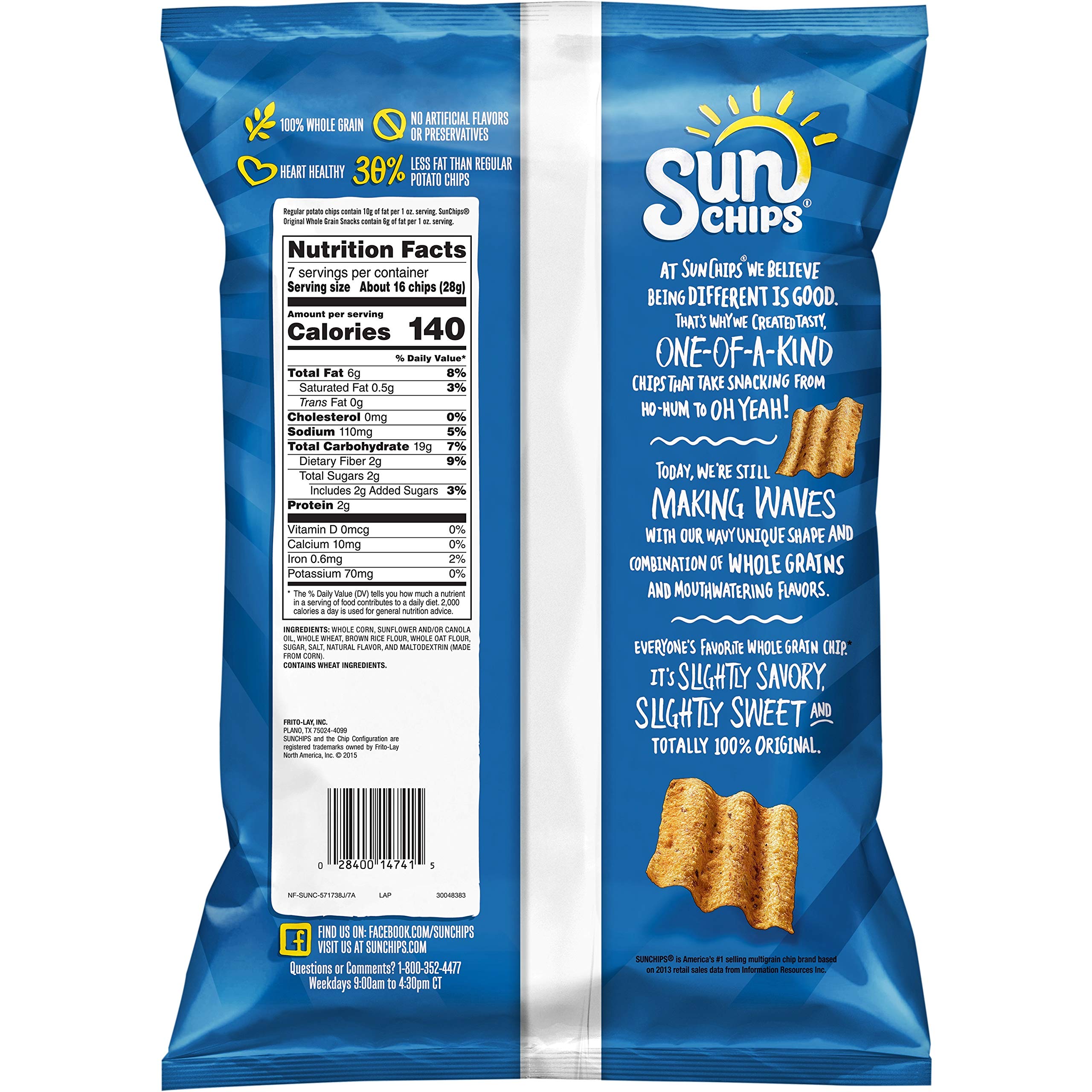 Sunchips Multigrain Chips, Original, 7oz Bag Buy Online in Sri Lanka