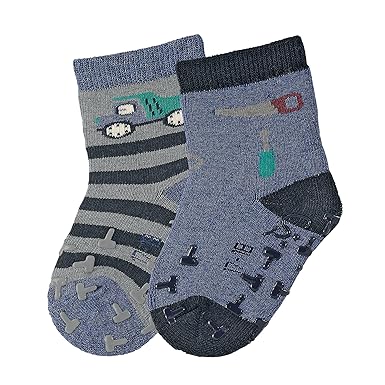 Sterntaler ABS-Krabbelsöckchen, Doppelpack, LKW-Motiv
