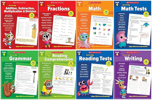 NEW 2022 Release! Scholastic Success with Complete Grade 4 Workbooks ...