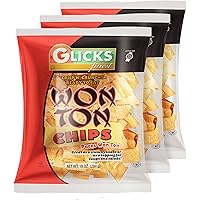 Glicks Wonton Chips 10oz (3 Pack) Crisp & Delicious Wonton Noodles! Great for Stews, Soups, Salad Toppers & Snacking