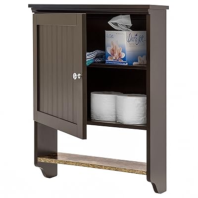 Best Choice Products Bathroom Wall Mounted Storage Cabinet - Espresso