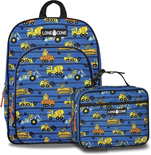 matching backpacks and lunch boxes