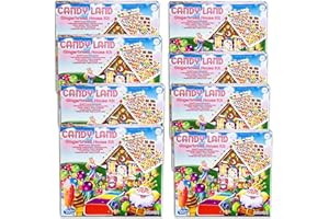 CIRCLE OF DRINK Candy Land Gingerbread House Kit - Gummies, Candies, Icing - Everything Included - 8 PACKS