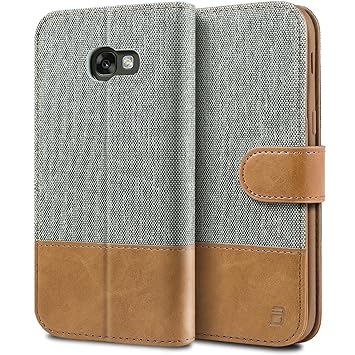 BEZ® Hülle für Samsung A5 2017 Hülle, Handyhülle Kompatibel für Samsung Galaxy A5 2017, Handytasche Schutzhülle Tasche [Stoff