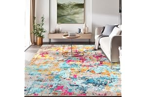 Garvee 6x9 Runner Rug, Vintage Abstract Washable Hallway Runners for Kitchen Laundry Room, Ultra-Thin Soft Non-Slip Rug Runne