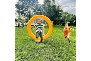 NUOVOVOI Inflatable Jump Ring for Boys Jump Sonic Rings for Boys and Girls Kids Toys Sonic Brithday Party Decorations