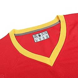 Pullonsy Red Bulk Football Jerseys for Men Women