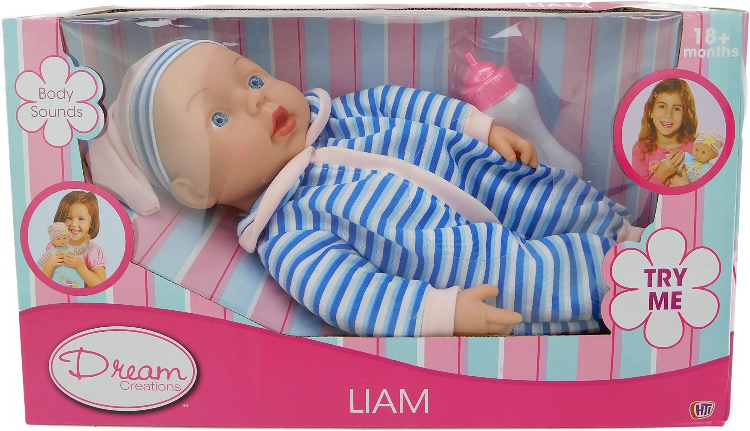 Dream Creations Doll Liam - Makes Realistic Baby Sounds - 30cm