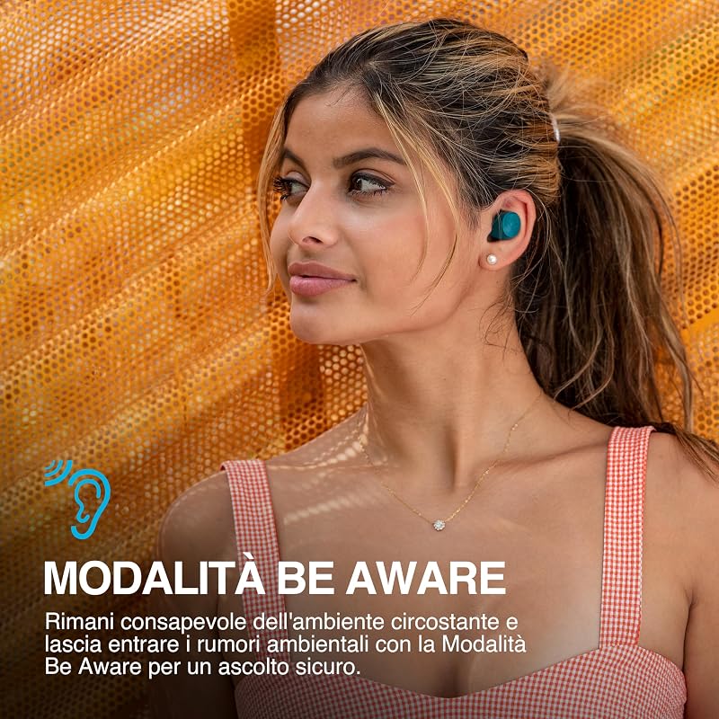 Go Air Pop+ Cuffie Bluetooth In Ear - 35H+ Autonomia, Menta