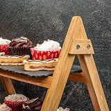 Maison & White 2 Tier Slate Cake Stand Rustic Foldable Food Display view 6
