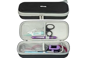 ButterFox Semi Hard Stethoscope Carry Case, fits 3M Littmann Stethoscope and Other Accessories - (Black)