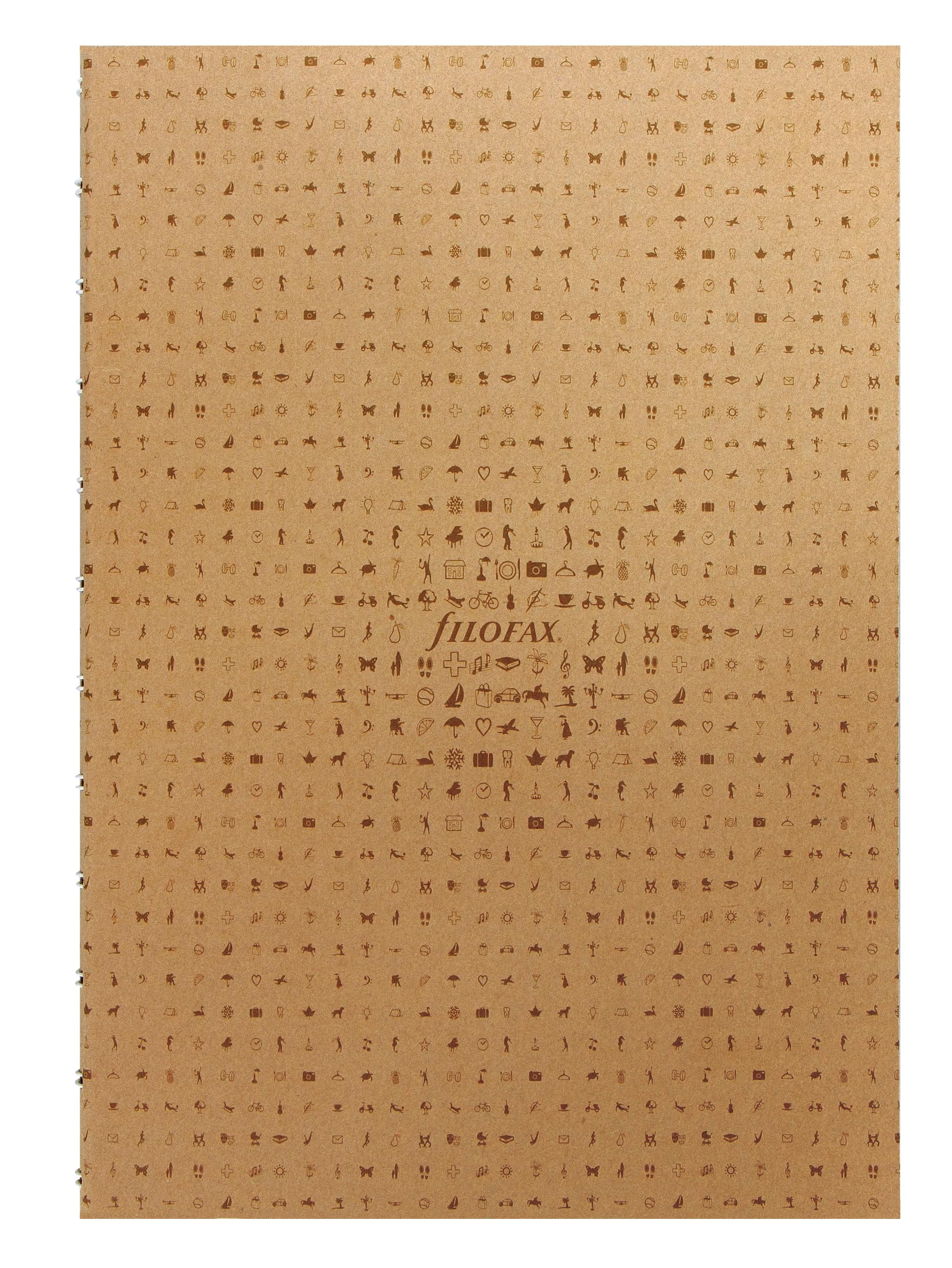 Filofax Icon A4 Folio Refill Ruled Kraft
