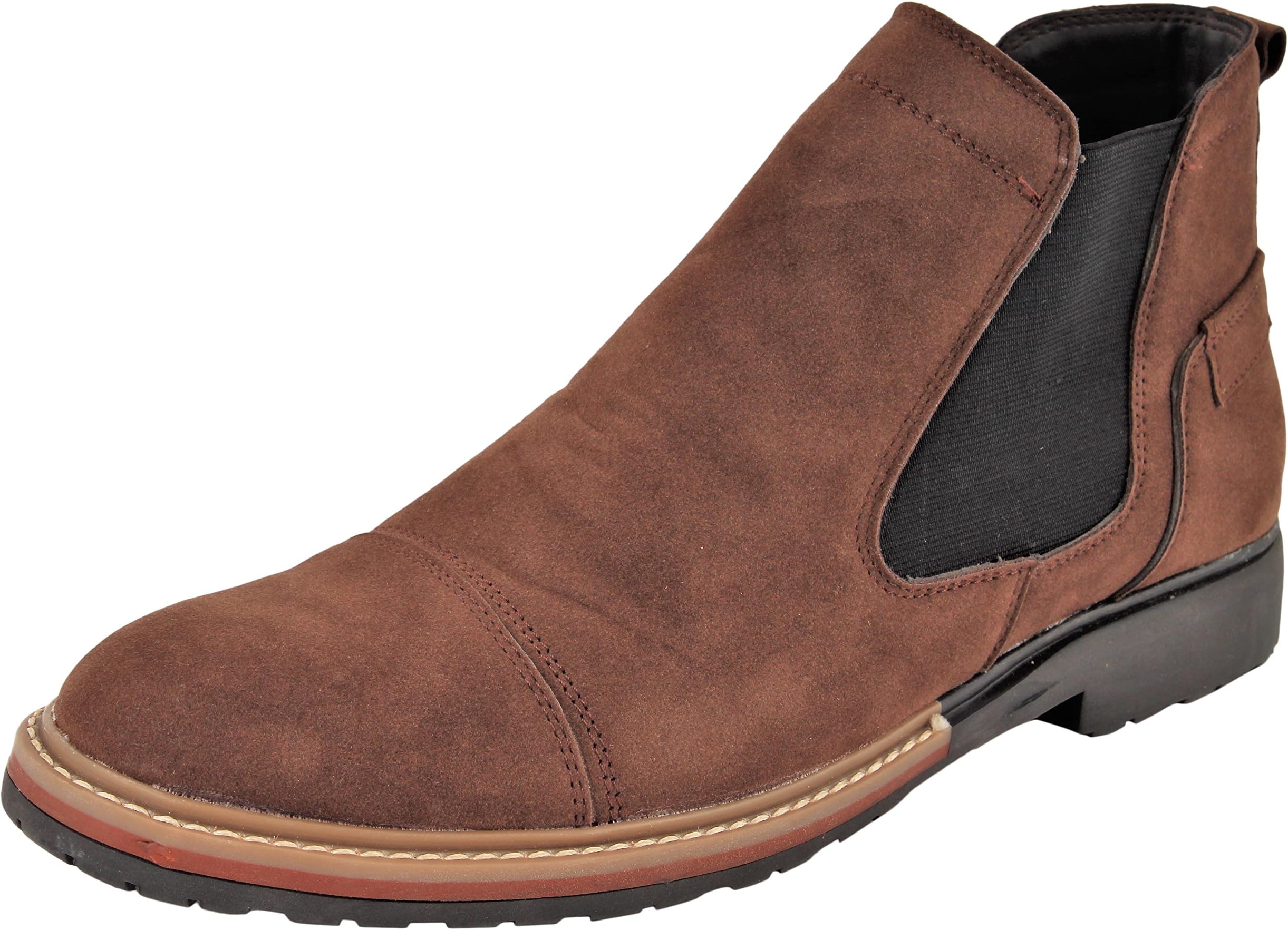 LeeGraim Men's Suede Chelsea Boots
