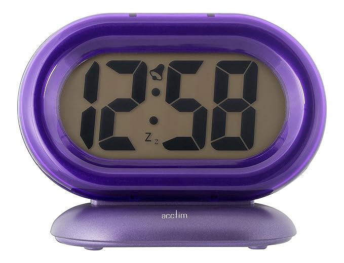 Acctim 14516 Beta Alarm Clock, Purple Amazon.co.uk Kitchen & Home