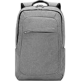 Slim Laptop Backpack, Slotra Business Lightweight Nylon Water Resistant Multipurpose Shoulder Notebook Backpack up to 15.6inch, Anti-Theft, Light Grey