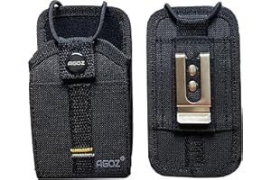 Agoz Carrying Case For Motorola T460, Motorola SL300,SL7550E SL7550,SL7580 SL7580E,SL7590 SL7590E T100 T200 T600 T800 Two Way Radio Walkie Talkie Holster Pouch,Metal Clip,Belt Loops,Card Holder (Snap)