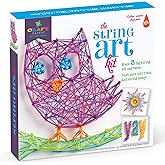 Craft-tastic DIY String Art – Craft Kit for Kids – Everything Included for 3 Fun Arts & Crafts Projects – Owl Series, Large