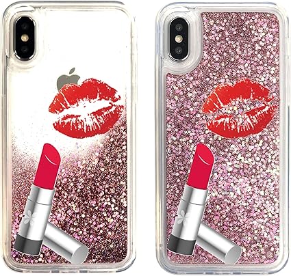 Amazon Co Jp スマホケース グリッター Iphone8 Plus アイフォン 8 Plus 専用 ピンク イラスト シルエット デザイン 人気 かわいい おしゃれ 唇 家電 カメラ