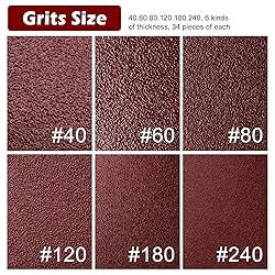 100pcsTriangle Sanding Paper Set, 60-240 Grit, Fits