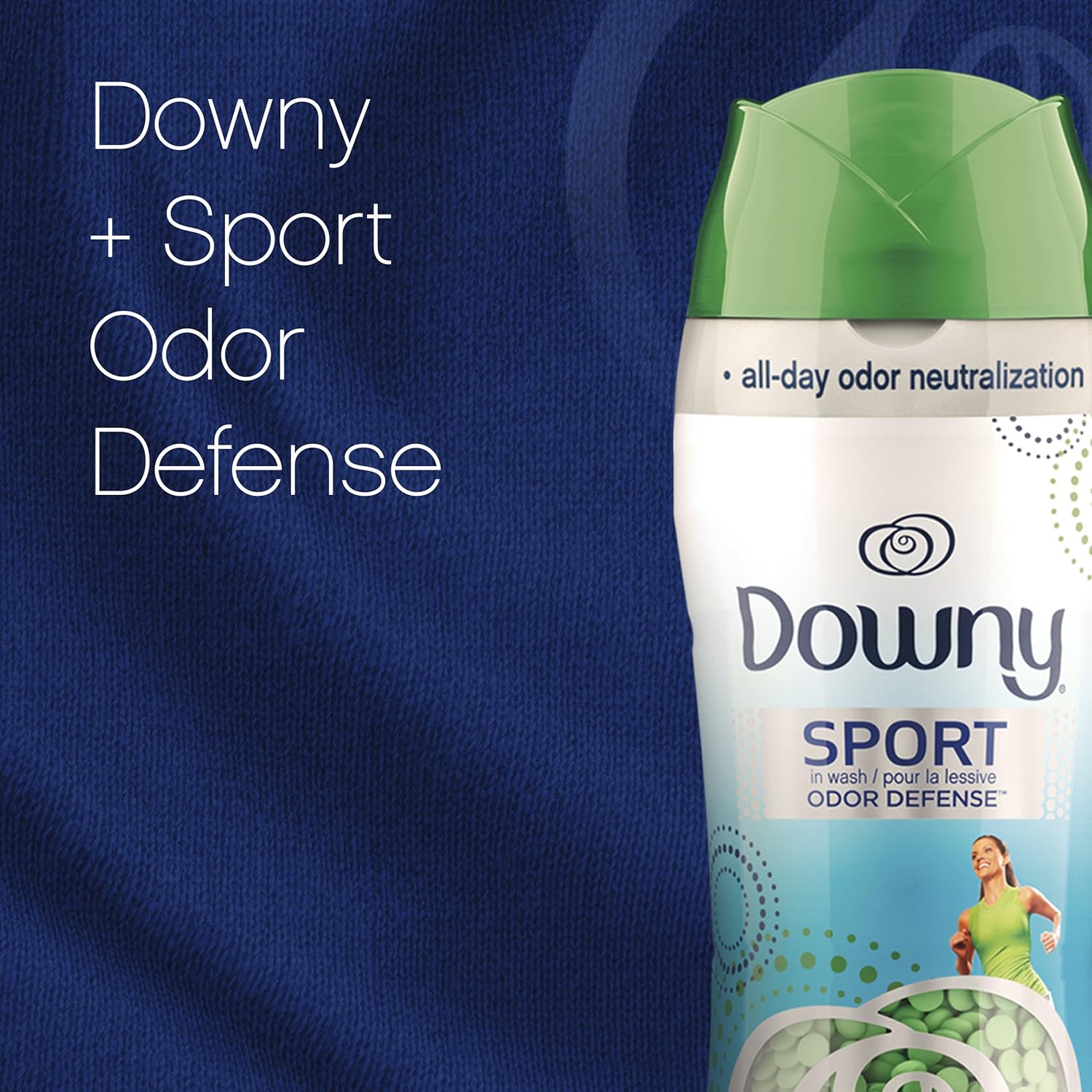 Downy Odor Protect in-Wash Scent Booster Beads, Active Fresh, 20.1 oz (Packaging May Vary): Health & Personal Care