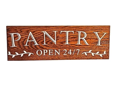 Amazon Com Farmhouse Decor Oak Pantry Sign Modern Distressed