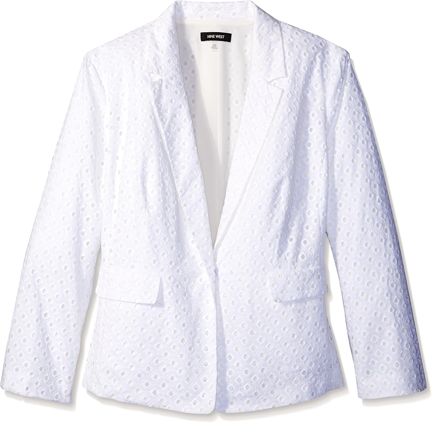 white eyelet jacket