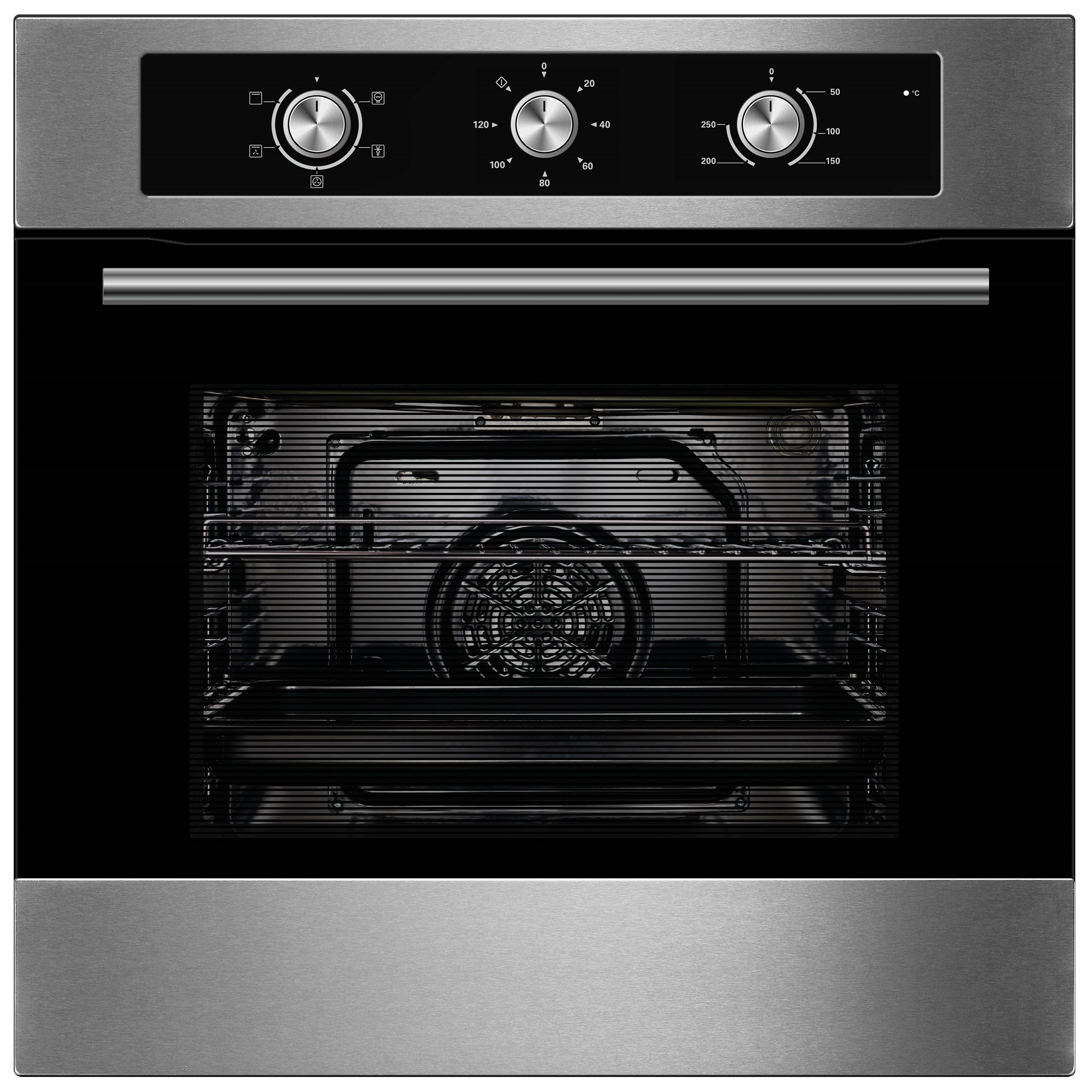 Cookology Builtin Electric Single Fan Oven in Stainless Steel with Minute Minder COF600SS Cookology Builtin Electric Single Fan Oven in Stainless Steel with Minute Minder COF600SS